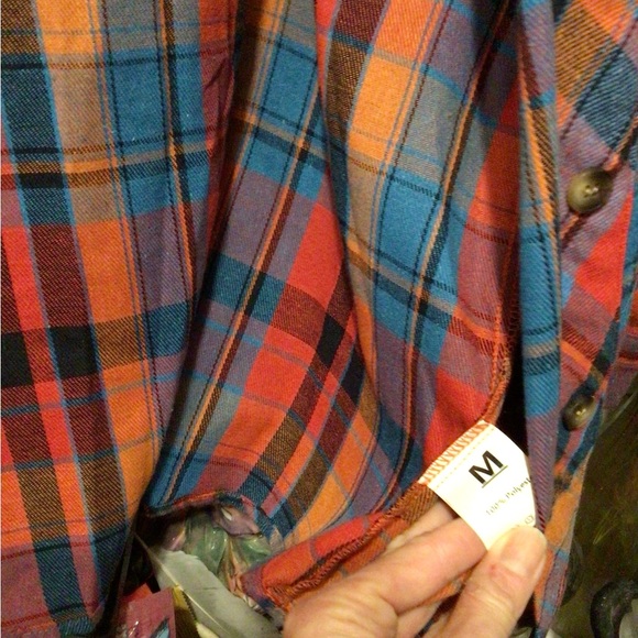 Host pick ! SALE Upcycled Lynyrd Skynyrd Plaid Flannel Shirt - Picture 6 of 6